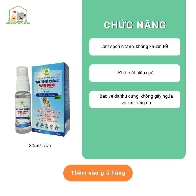  Combo Vệ Sinh Tai Chó Mèo 