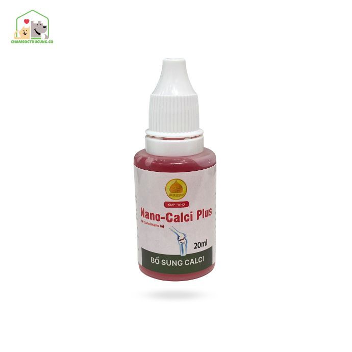  Canxi Nano-Calci Plus Cho Chó Mèo Dạng Lỏng Winsgroup 20ml 