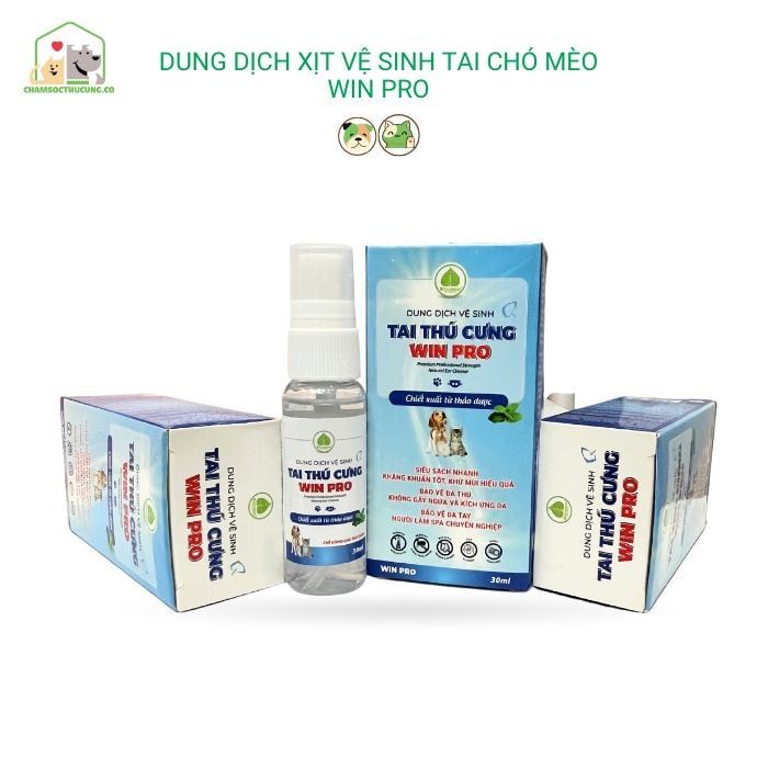  Dung Dịch Vệ Sinh Tai Chó Mèo Chiết Xuất Thảo Dược Win Pro 30ml 