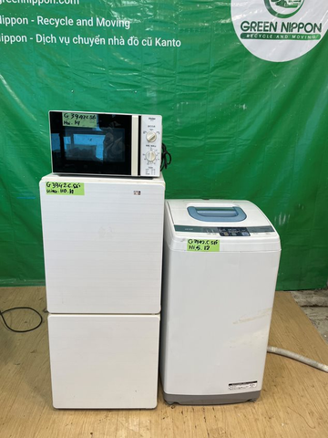  Set tủ lạnh, máy giặt, lò vi sóng G3942C12-14-14 (set of fridge, washing machine, and microwave) 