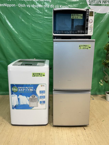  Set tủ lạnh, máy giặt, lò vi sóng G3793C12 (set of fridge, washing machine and microwave) 