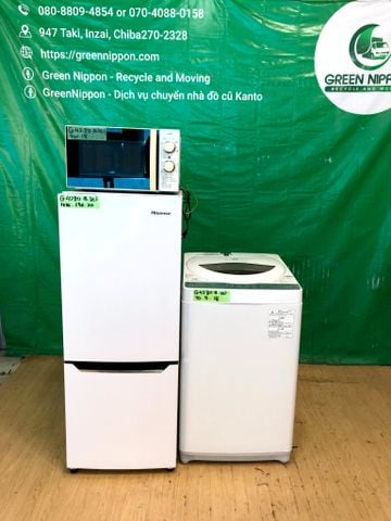  set tủ lạnh 150l,mg5kg,lvs G4280B20-18-18 (Aet 3items fridge,washing machine,oven) 