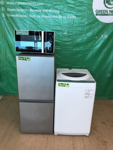  Set tủ lạnh, máy giặt, lò vi sóng G4062A19-20 (set of fridge, washing machine, and microwave) 