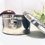  圓雙層便當盒(#430) 