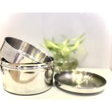  圓雙層便當盒(#430) 