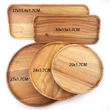  晶瓚簡約輕食原木圓盤 