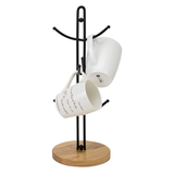  工業風木飾馬克杯架 