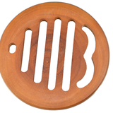  熱帶魚原木圓鍋墊 