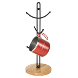  Giá treo ly bằng dây thép (Đế gỗ cao su) 