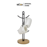  Giá treo ly bằng dây thép (Đế gỗ cao su) 