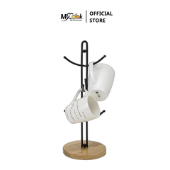  Giá treo ly bằng dây thép (Đế gỗ cao su) 