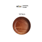  Dĩa gỗ tròn lòng sâu MyCook 