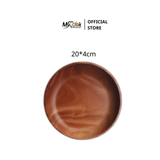  Dĩa gỗ tròn lòng sâu MyCook 