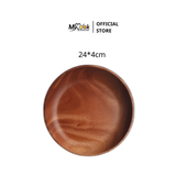  Dĩa gỗ tròn lòng sâu MyCook 