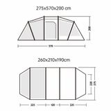  Blackdog BD-ZP006 Lều cắm trại 3-4 người Glamping Tunnel Tent 