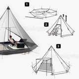  Blackdog BD-ZP008 Lều Glamping pyramid Mông Cổ 4-6 người 