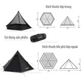  Blackdog BD-ZP003 Lều Glamping pyramid Mông Cổ 