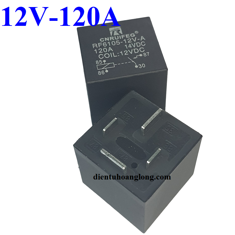 Relay 4 chân  12V - 120A