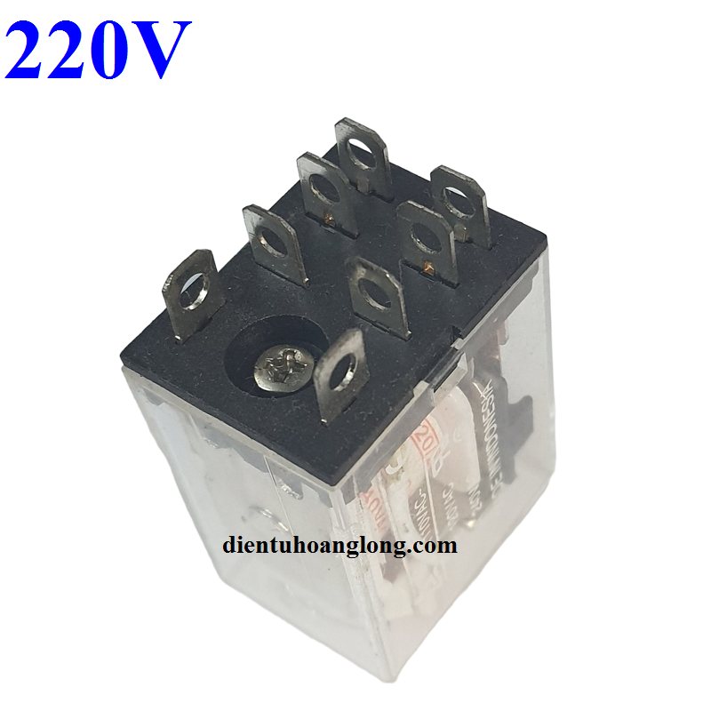 Relay 8 chân 220v trong suốt