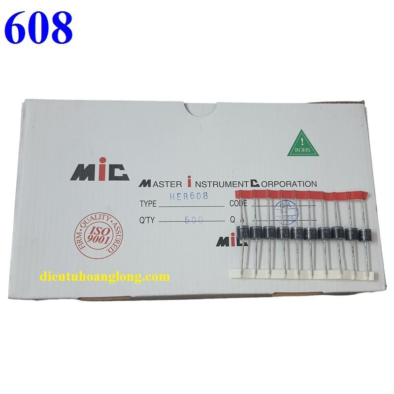 Diode HER 608 dây (hộp 500 con)