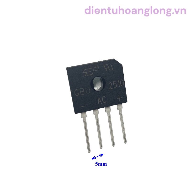 Diode cầu dẹp 2510 xác nhỏ (25A-1000V)