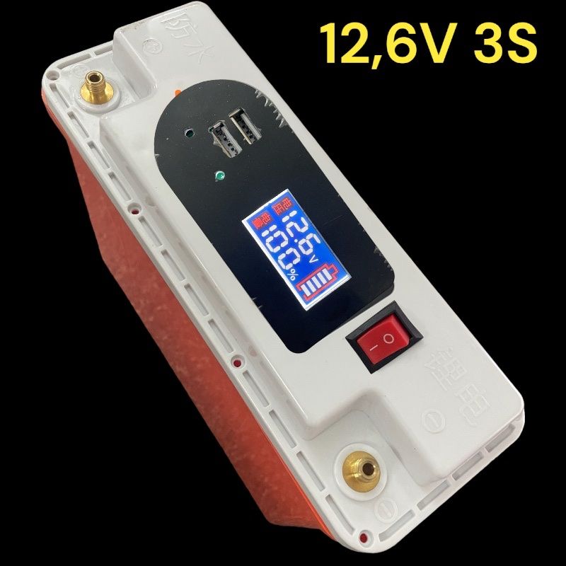 Vỏ hộp PIN 3S chống nước 12.6V ( LCD số )
