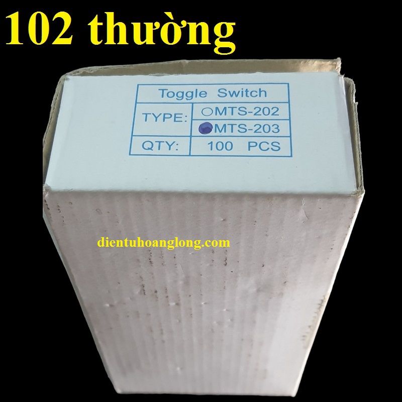 Công tắt 102 thường (hộp 100 cái xanh lá)