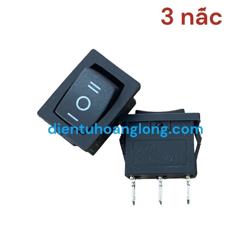 Công tắt 103 đen ( 3 chân, 3 cd)