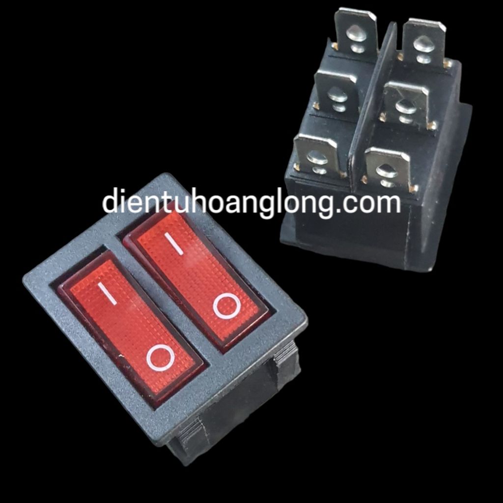 Công tắt ĐÔI 6 chân 20A (202 - 2 nấc)