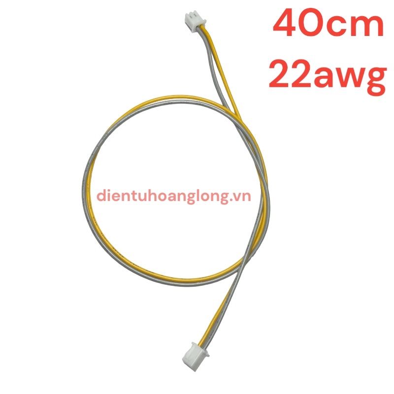 Dây 22AWG 2 sợi 2 đầu 40cm (100 sợi)