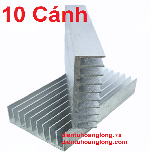  2 Thanh Nhôm 10 cánh 50cm (nửa mét) 
