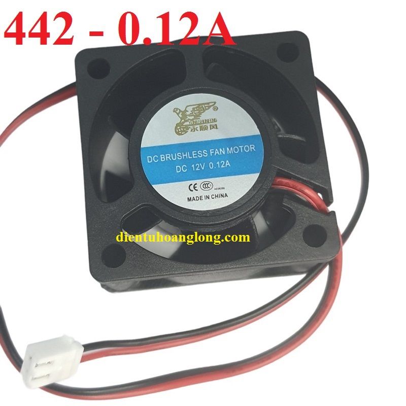 Quạt 442 (0.12A -12V) mới