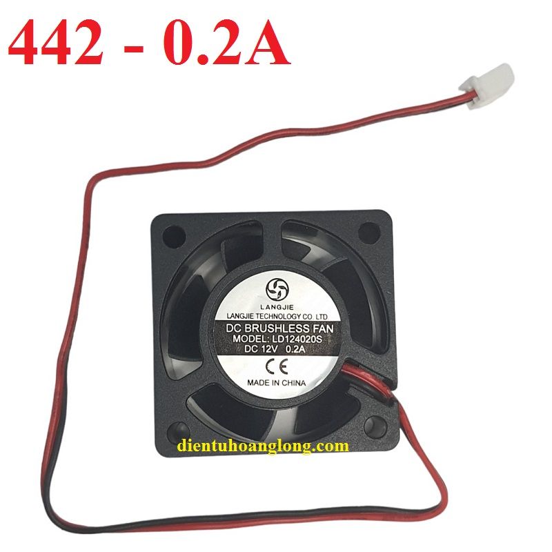 Quạt 442 (0.2A -12V) mới