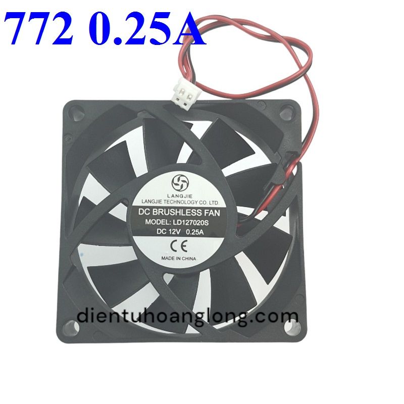 Quạt 772 (0.25A -12V)
