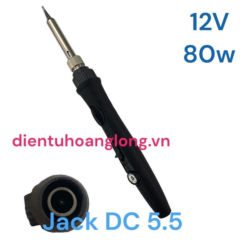 Mỏ hàn 80W 12V (đen)
