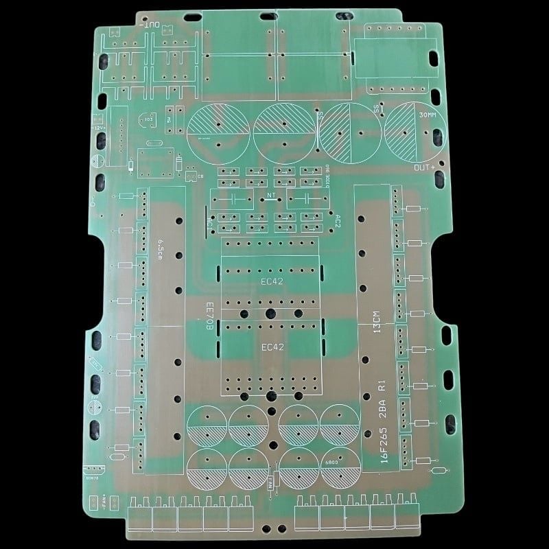 Mạch 16 fet lớn 16F265 R1 (2 biến áp) + dao động đệm 8050