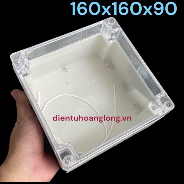  Hộp china trắng mica 160 (160X160X90) 