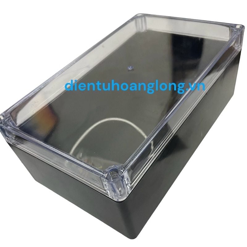 Hộp Wanchi đen NẮP TRONG 8F ( 200 x120x75mm)