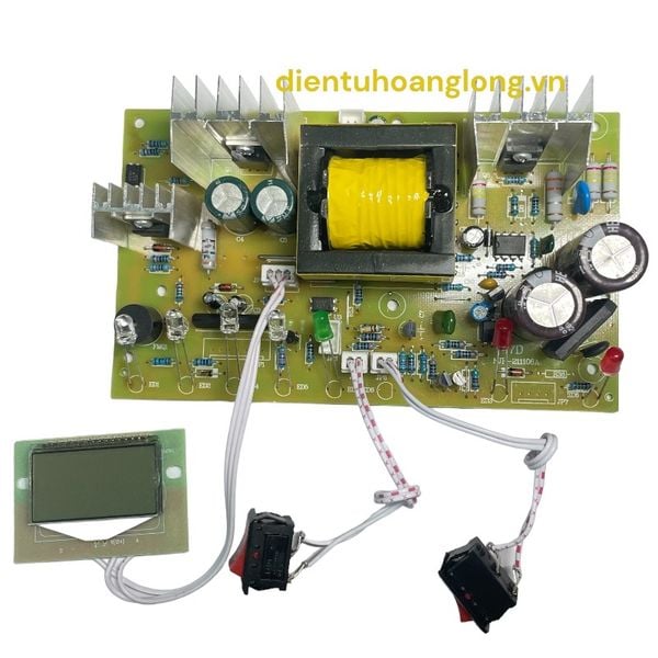  Mạch sạc 7 led 10A + LCD (auto nhận 12/24V) 