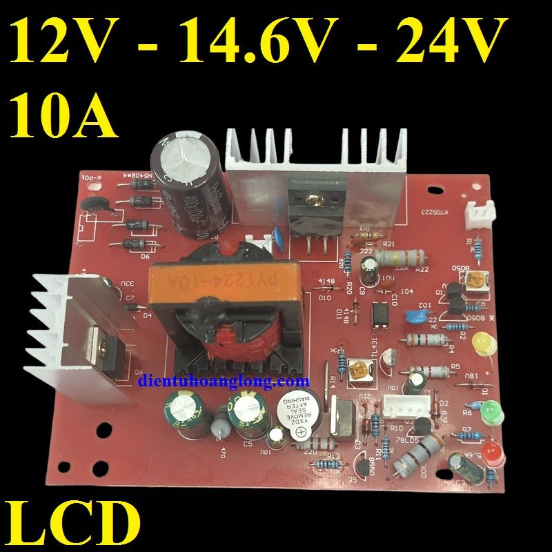 Mạch sạc 10A (không LCD) sạc Pin & Accu