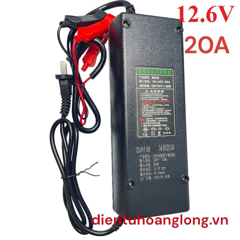 Sạc 3S 12.6V  - 20A (kẹp xịn)