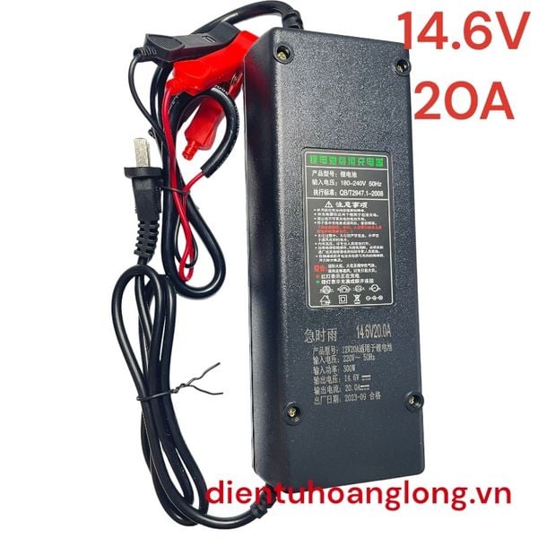  Sạc 4S 14.6V  - 20A (kẹp xịn) 