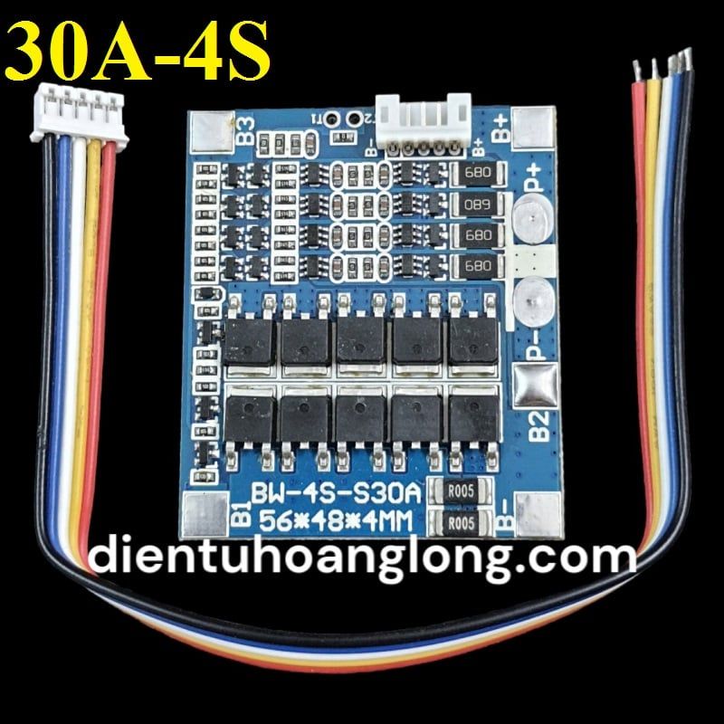 Mạch BMS 4S 30A (hệ pin 3.2v)