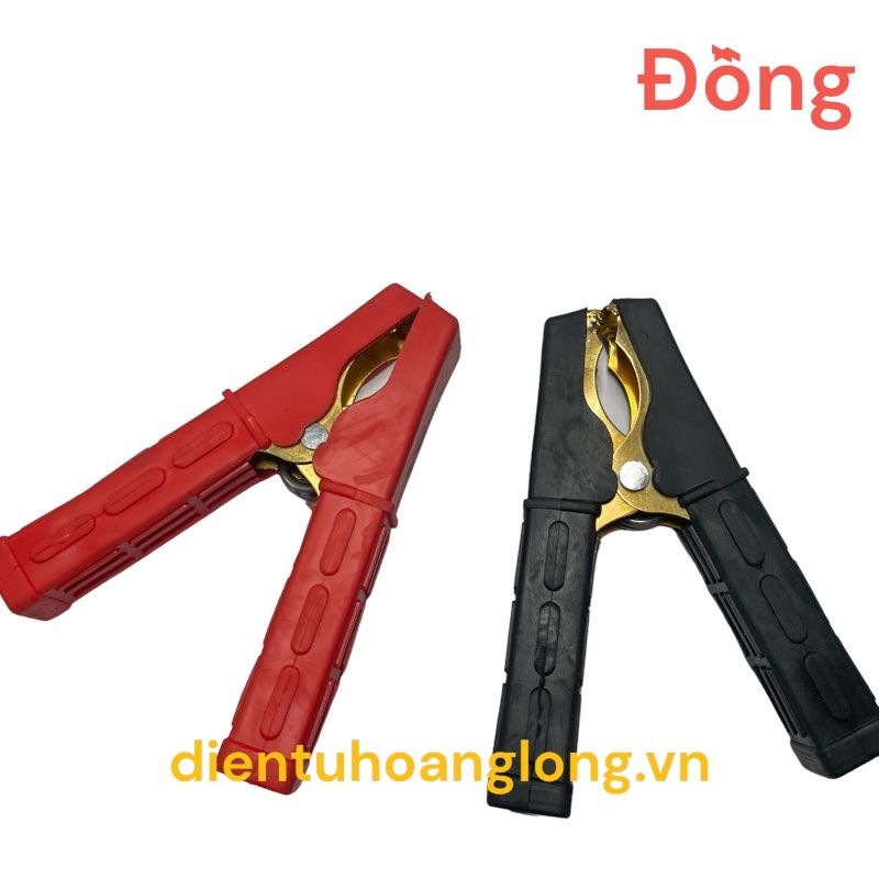 Kẹp 200A đồng nguyên chất (đỏ + đen)