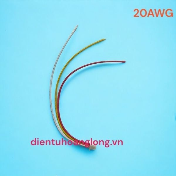  100 dây 20AWG -- 3 sợi 1 đầu 20cm 
