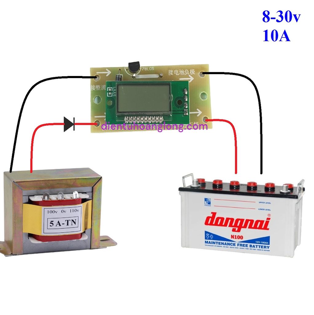 Module LCD đo dòng áp (8-30V) (10A)