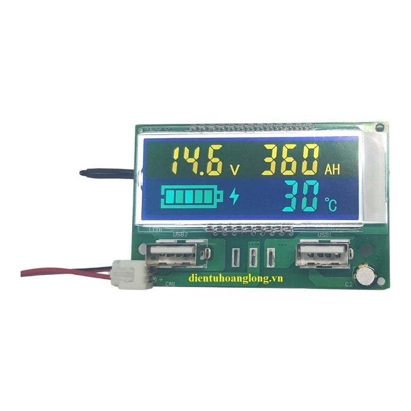 Module LCD hiển thị dung lượng (4S -14.6v)