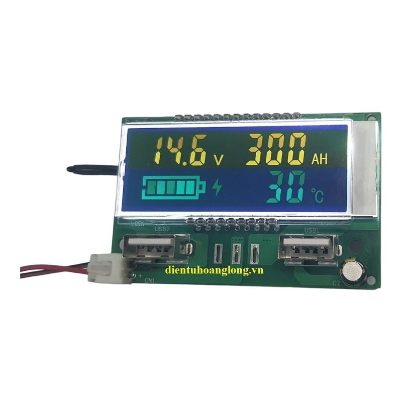 Module LCD hiển thị dung lượng (4S -14.6v)