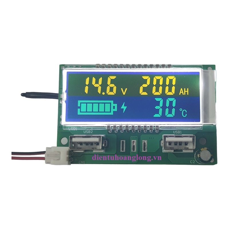 Module LCD hiển thị dung lượng (4S -14.6v)