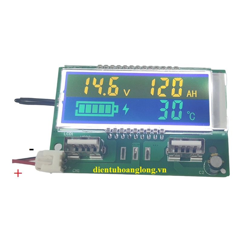 Module LCD hiển thị dung lượng (4S -14.6v)